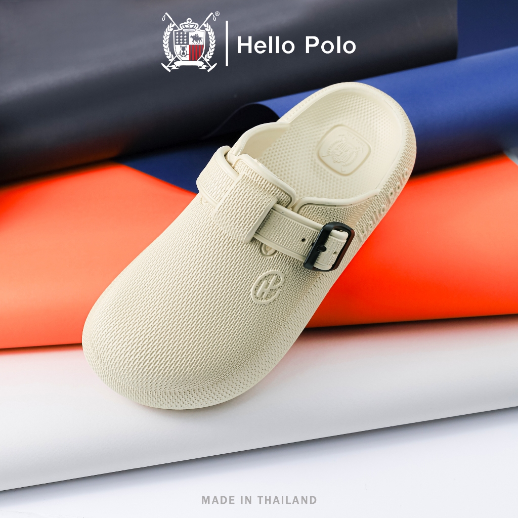 Hello Polo รุ่น HP8047  รองเท้าเปิดส้น รองเท้าแตะนุ่ม UNISEX  พื้นหนา กันลื่น วัสดุ EVA แฟชั่น สะดวกสบายทุกฤดู ลำลอง