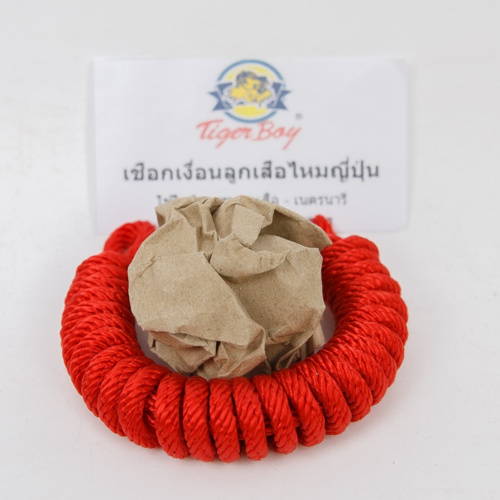 เชือกแดงผูกเงื่อนลูกเสือ 2 เมตร ทำจากไหมญี่ปุ่น แข็งแรง นุ่มมือ เหมาะกับทุกกิจกรรม นักเรียนต้องมีใช้กันนะ