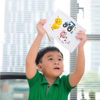 S0506 สติ๊กเกอร์ Make a Face แต่งหน้า ตกแต่งการ์ตูน DIY Sticker สติกเกอร์ สำหรับเด็ก
