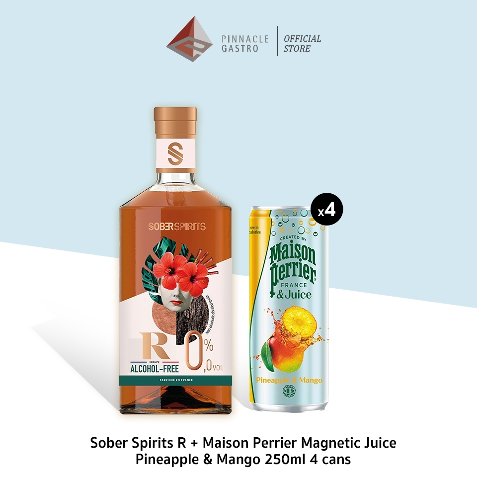 A taste of paradise, no passport required (Sober Spirits mixed with Maison Perrier)