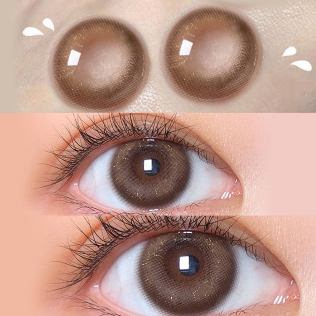 {0-600}🌷[สื้อ1ได้ 3] Midroo เลนส์ธรรมชาติสีน้ำตาล บลิงบลิงๆ เหมาะกับหน้าสด รุ่นธรรมชาติขายดี-Brown14.0/14.2mm รายเดือน
