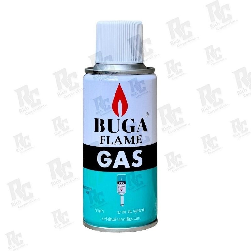 แก๊สกระป๋อง BUGA GAS REFILLกระป๋องกลางขนาด130กรัม