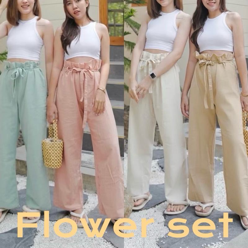 Flower set( เสื้อ+กางเกง)