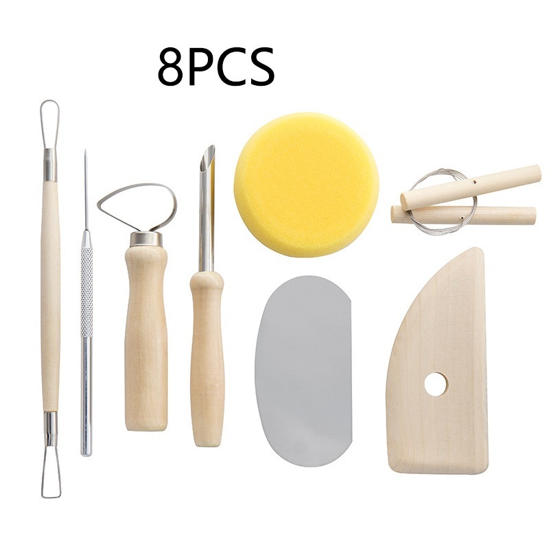 เครื่องมือปั้น 8/11/24/35/36/51 ชิ้น ใช้ปั้นดินเหนียว งานเครื่องปั้นดินเผา สร้างโมเดล ดินน้ำมัน แกะสลักไม้ แกะโฟม โพลิเม - รูปที่ 5