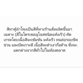 สีทาตู้ลำโพง สีระเบิด ขนาด 1 ลิตร (สูตรใหม่เพิ่มเนื้อแลกเกอร์เข้มข้นกว่าเดิม) ทาได้ทุกพื้นผิว ราคาต่อ 1 ขวด