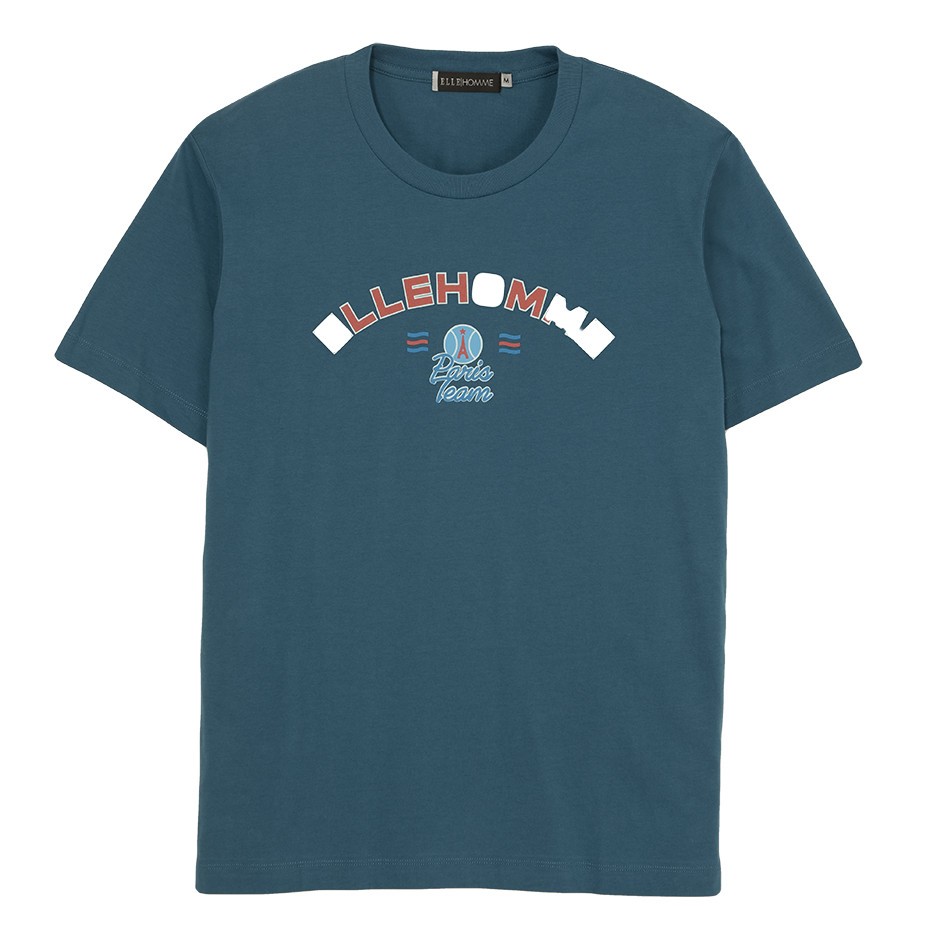 ELLE HOMME APPARELS เสื้อยืดคอกลม สกรีนลายโลโก้ ELLE รุ่น W8K908