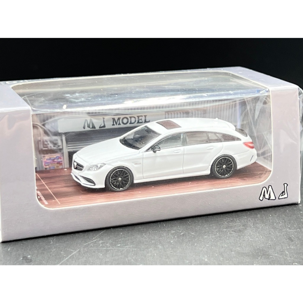 MJ 1/64 Diecast Model Benz amg cls63 Station Wagon White