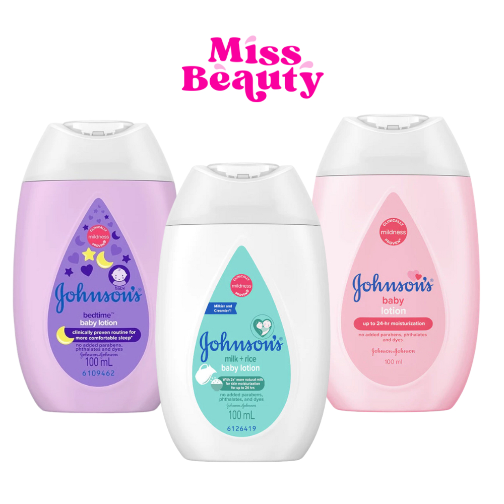 Johnsons Baby Lotion 100ml จอห์นสัน เบบี้ โลชั่น ผิวเนียนนุ่ม ชุ่มชื้น 24 ชั่วโมง. 100 มล.