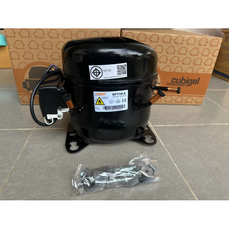 Cubigel NPY14LA ,R290,LBP,1/2HP,220V คอมใหม่ มือ1