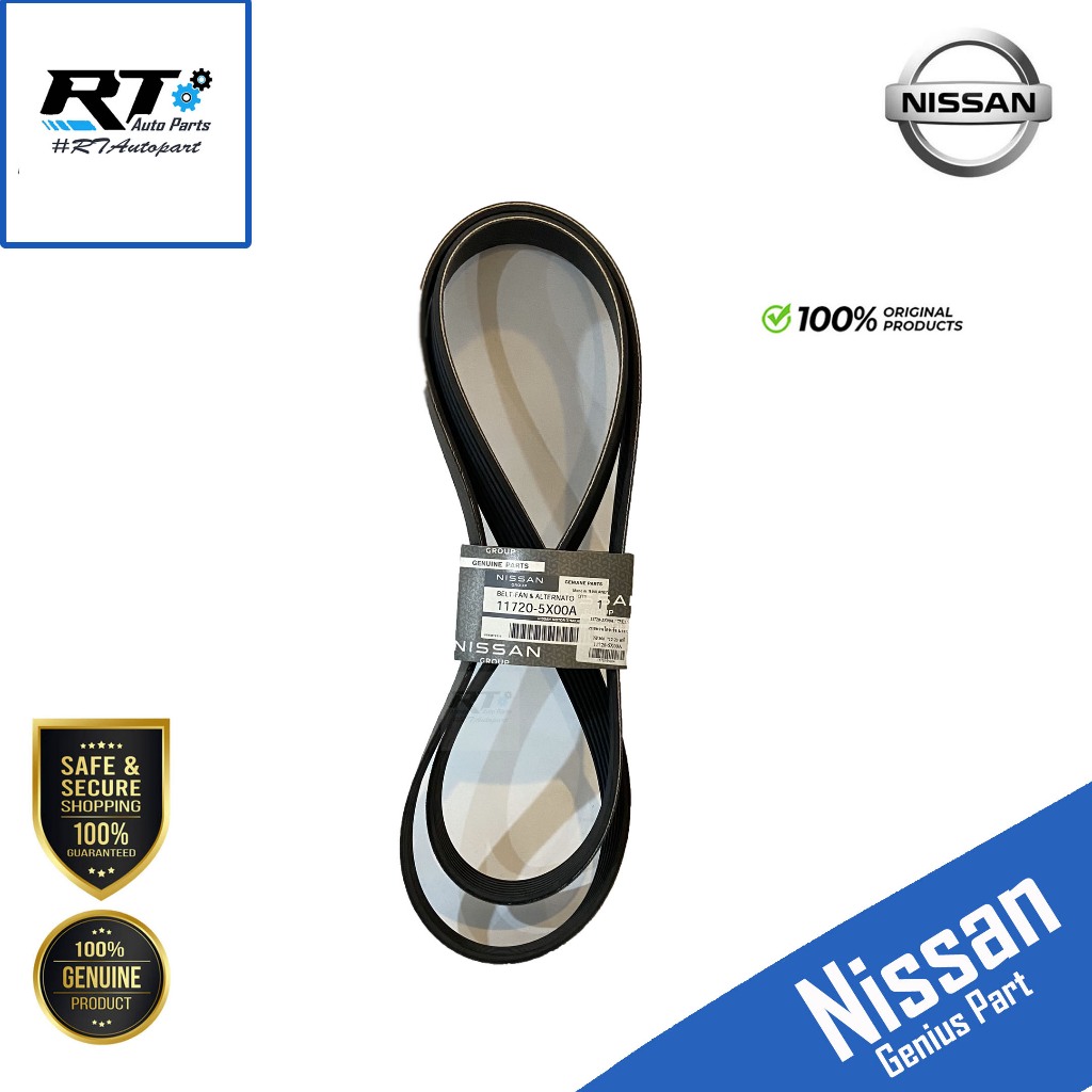 Nissan สายพานหน้าเครื่อง Navara 2.5 NP300 ปี12-20 แท้ | 11720-5X00A