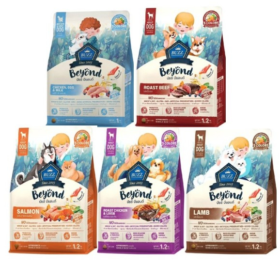 Buzz Beyond - อาหารสุนัข 7kg.-10kg.บัซซ์ บียอนด์ กลูเตนฟรี สำหรับสุนัขโต ทุกสายพันธุ์*โปรดอ่านรายละเอียดก่อนสั่งซื้อ