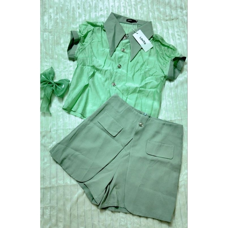 พร้อมส่ง ชุดเซ็ท 2 ชิ้น งานป้าย lovito