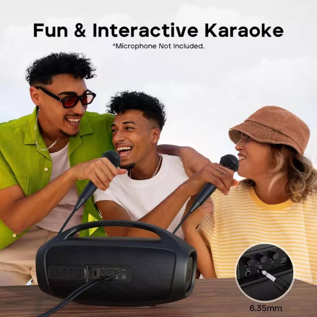 🇹🇭ประกันศูนย์ไทย 1 ปี Tribit Stormbox Blast 2 200วัตต์ IP67 ลำโพงบลูทูธ Bluetooth speaker ไฟ LED Karaoke IP67 รองรับ APP