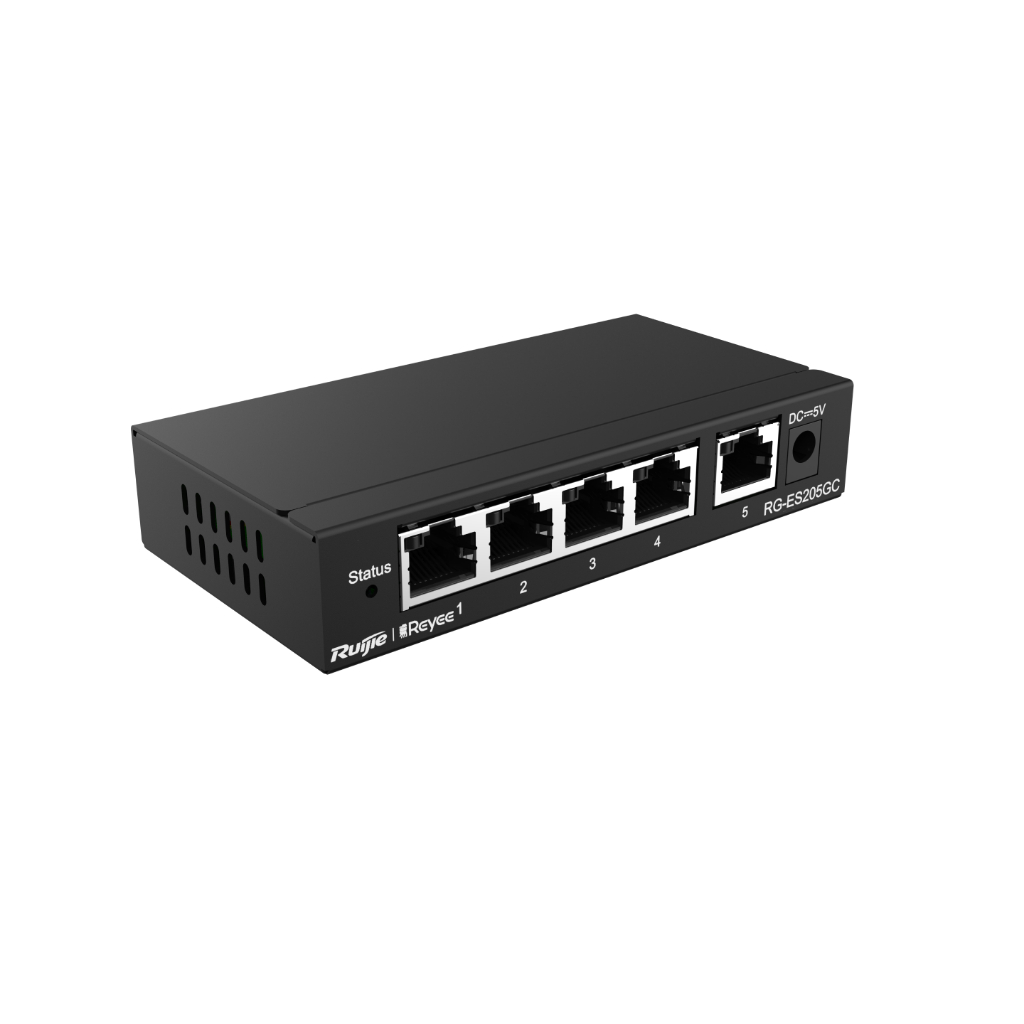 RG-ES205GC 5-Port gigabit cloud managed non-PoE switch Ruijie