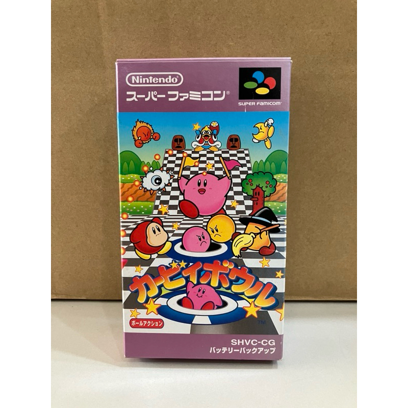 ตลับแท้ Kirby Bowl SFC (Super Famicom) งานกล่อง สำหรับสายสะสมสภาพสวยคมครบ