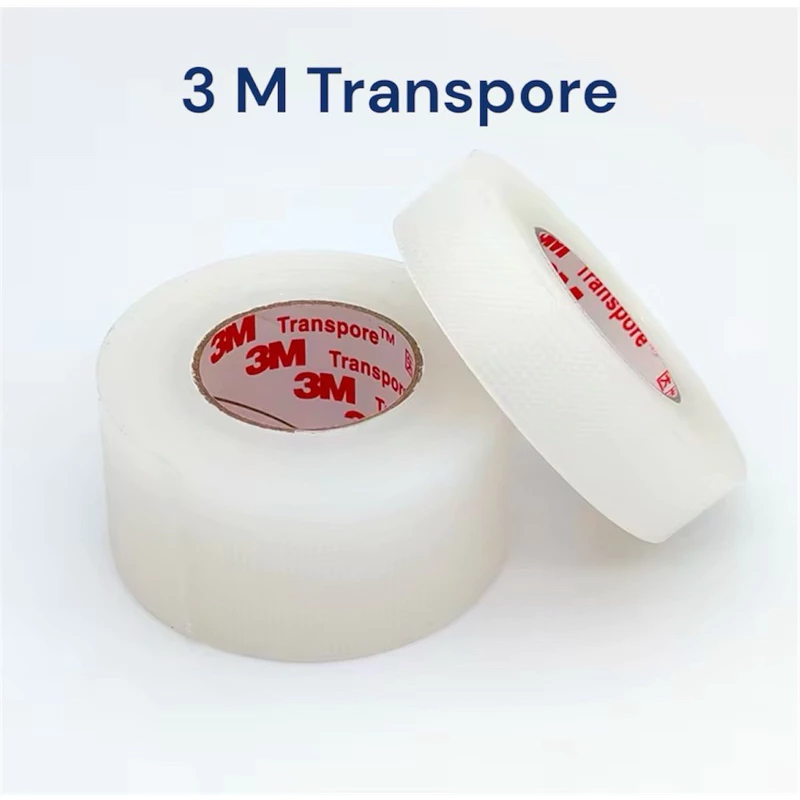 3M Transpore Surgical Tape เทปแต่งแผล ชนิดพลาสติกใส เทปกาวทางการแพทย์ (ขนาด 1 นิ้ว, 1/2 นิ้ว) แบ่งขายราคาต่อ 1 ม้วน