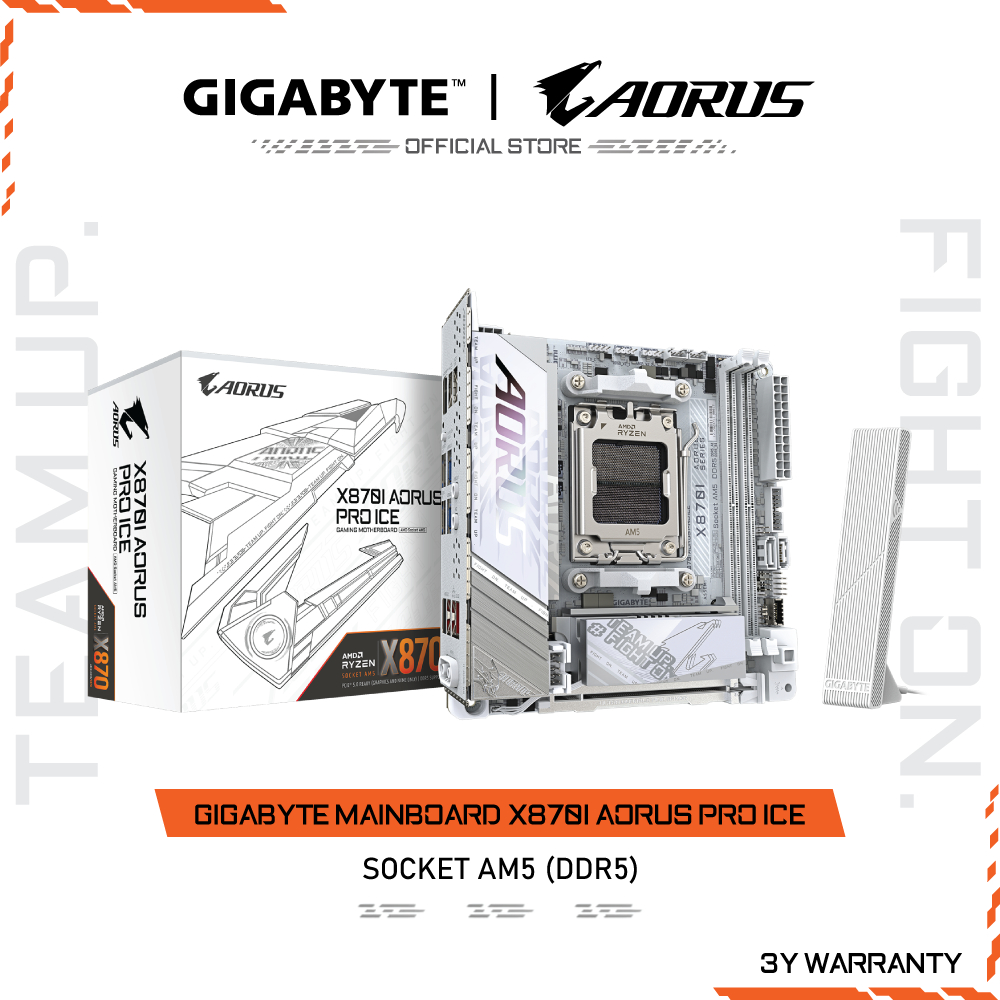 GIGABYTE MAINBOARD X870I AORUS PRO ICE เมนบอร์ดX870I AORUS PRO ICE-1.1