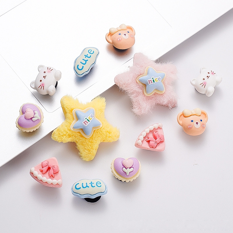 คริสตัลเจาะรองเท้าปุ่ม jibbits Charm จิบบิทรองเท้า สําหรับ DIY เครื่องประดับดอกไม้ส่วนบุคคล Clog รองเท้าอุปกรณ์ตกแต่งฤดู