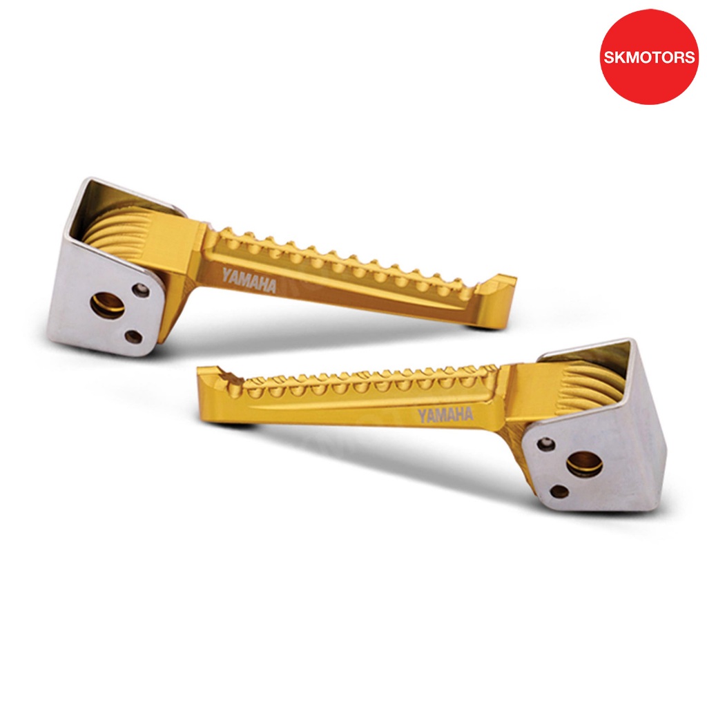 ชุดพักเท้าหลังอลูมิเนียม สีทอง รหัสสินค้า B6F-SF74R-M3-GD สำหรับรถ YAMAHA FINN แท้เบิกศูนย์100%