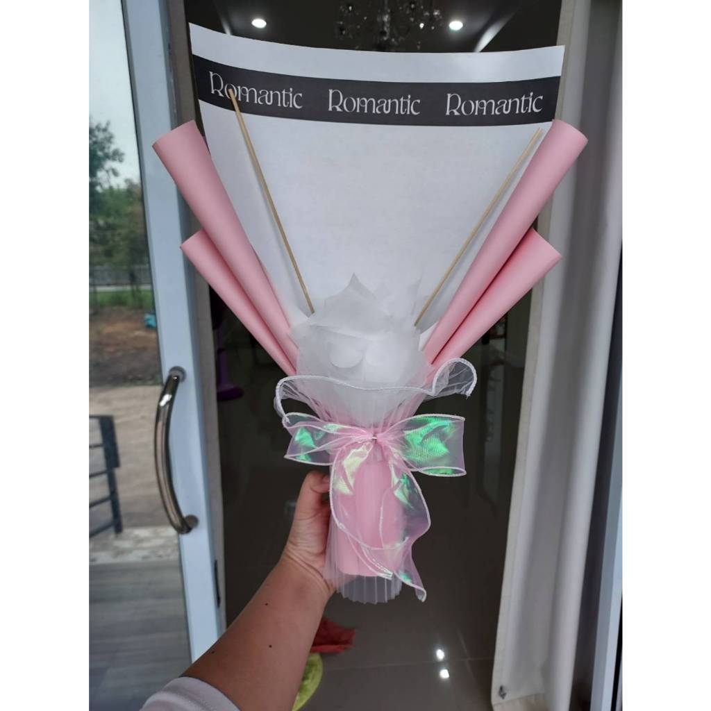 ช่อดอกไม้ ช่อเงิน ช่อเปล่า***ฐานโฟม*** สินค้ามีพร้อมส่ง ไม่ต้องรอฟรีออร์เดอร์ - รูปที่ 4