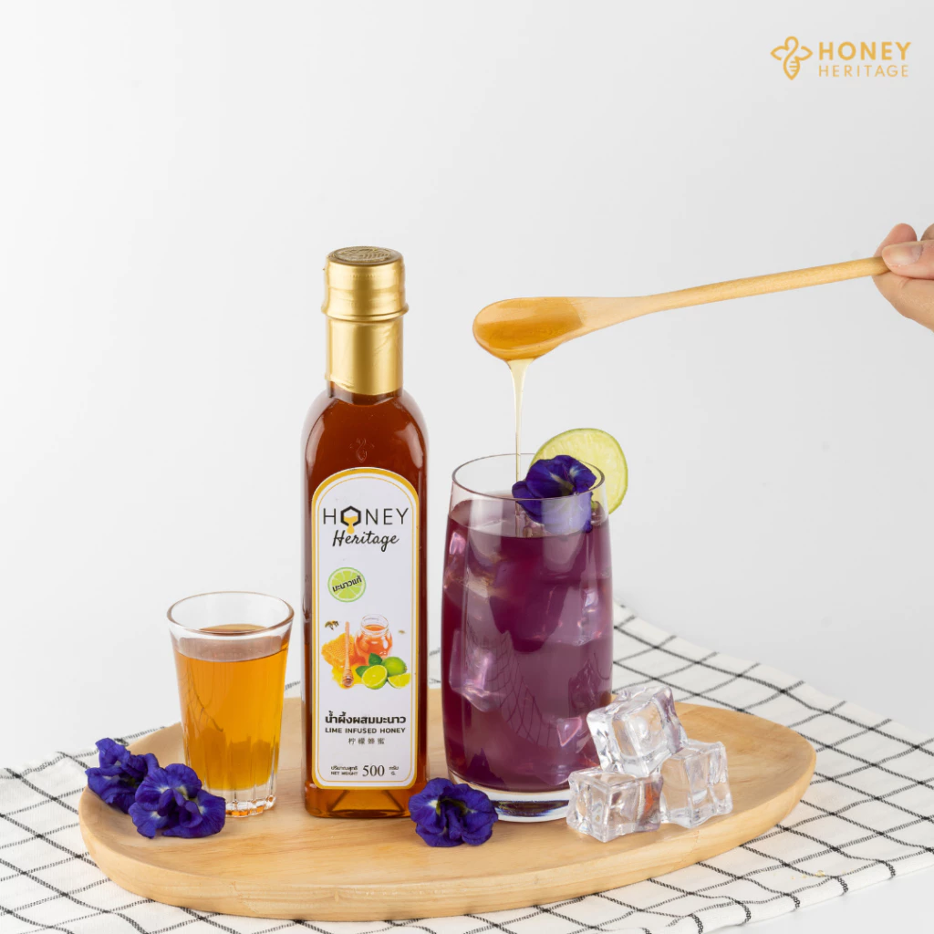 น้ำผึ้งผสมมะนาว | HONEY HERITAGE LIME INFUSED HONEY