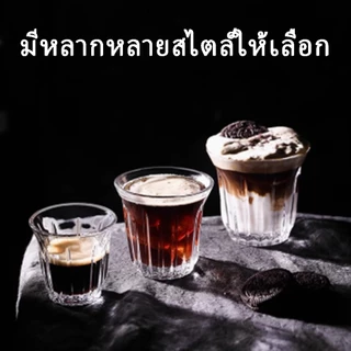 จัดส่งทันที | แก้วน้ำ แก้วกาแฟ ชา นม น้ำผลไม้ glass สไตลมินิมอล