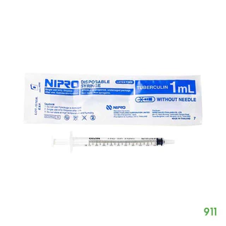Nipro ไซริงค์ หลอดฉีดยา ไม่มีหัวเข็ม กระบอกฉีดยา ป้อนยา ป้อนนมสัตว์ แฮมเตอร์ กระรอก แมว สุนัข ชูก้า Syringe 3 ml