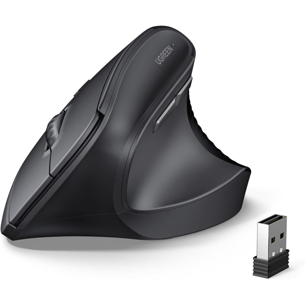 UGREEN เมาส์ไร้สาย Wireless Vertical Ergonomic mouse เมาส์เพื่อสุขภาพ เมาส์แนวตั้งไร้สาย รุ่น M571