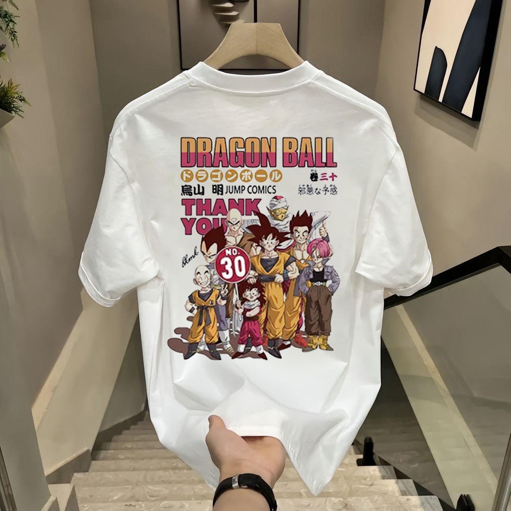 Basi💥เสื้อยืดผู้ชาย เสื้อยืด oversize เสื้อสตรีท เสื้อยืดคอกลม เกรดพรีเมียม เสื้อคอตตอน100% ใส่สบาย ลาย Dragon Ball
