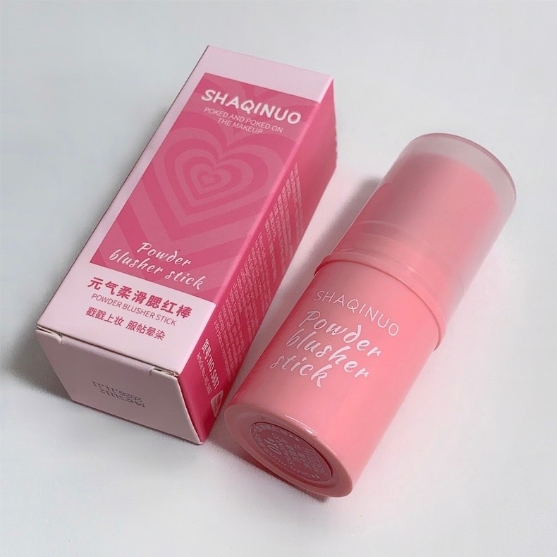 S-887 บลัชออนเนื้อครีม เนื้อแมตต์ บลัชออนครีมสติ๊ก SHAQINUO Powder Blusher Stick