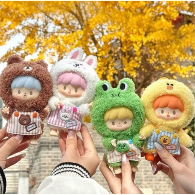 🔑(ใช้โค้ดลด30%ได้คะ)⛵️zZoton×LineFriends(แบบเช็คการ์ดระบุตัว)พวงห้อยตกแต่งกระเป๋า🍀