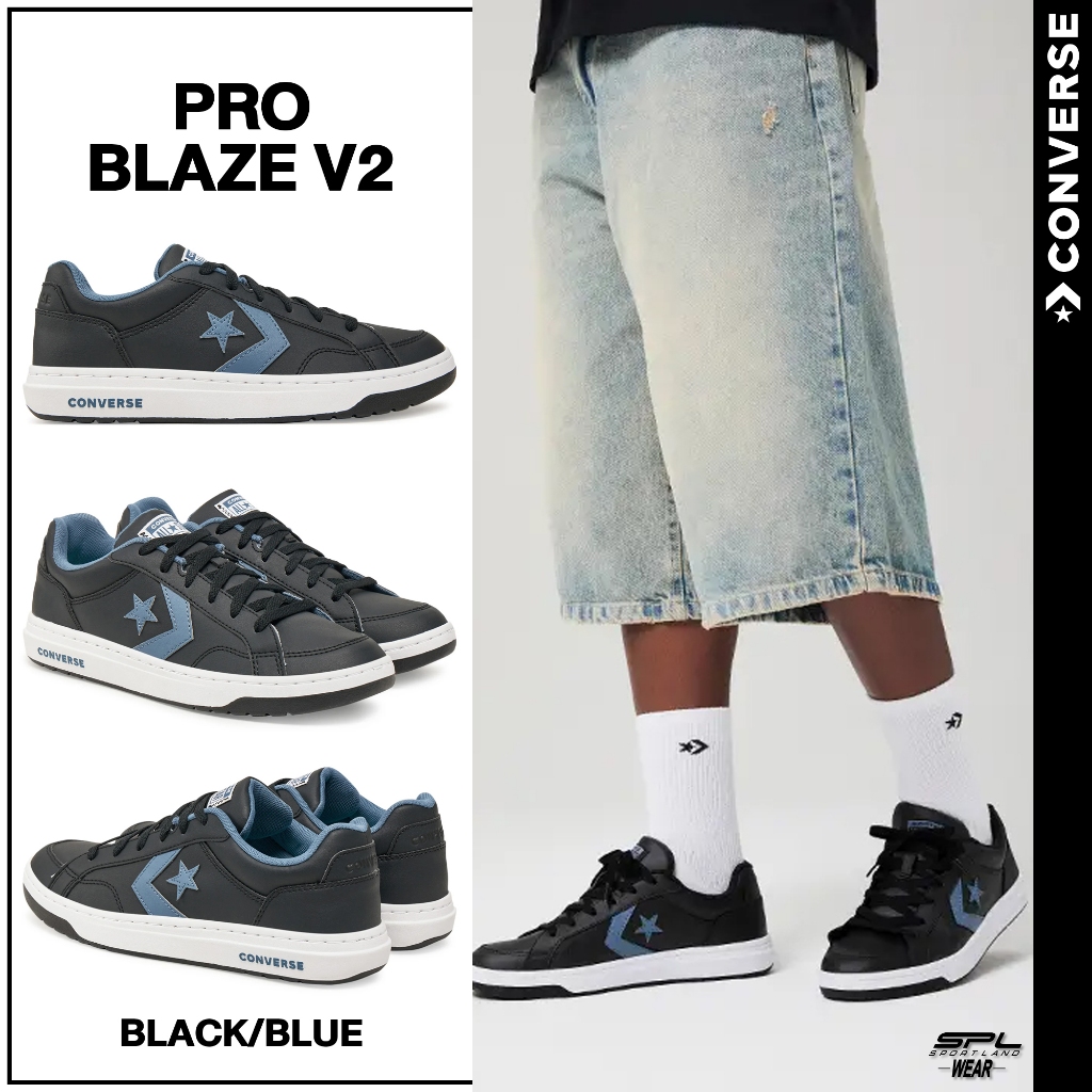 Converse คอนเวิร์ส รองเท้าผ้าใบ รองเท้าแฟชั่น UX Pro Blaze V2 OX A10506CM_S5BKBL (2500)