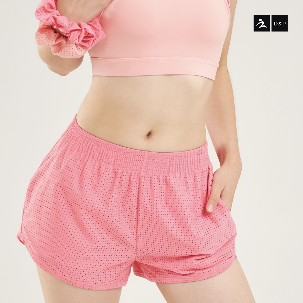 D&P Sport Shorts 2IN1 | Last Drop | D-3254 กางเกงขาสั้น มีซับใน ออกกำลังกาย ระบายอากาศได้ดี