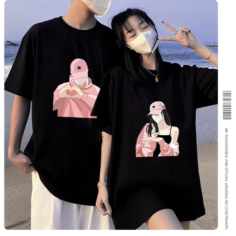 D1071(พร้อมส่งทุกสี）เสื้อยืดแขนสั้น ผ้านุ่มใส่สบายฯ มี7สีหลายไซส์เลือกได้ S-3XL