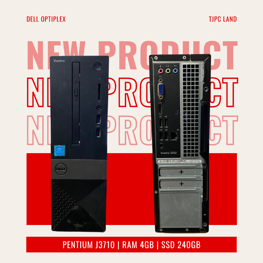 DELL VOSTRO INTEL PENTIUM J3710 | RAM 4GB | SSD 240GB มือสองลงโปรแกรมให้พร้อมใช้งาน