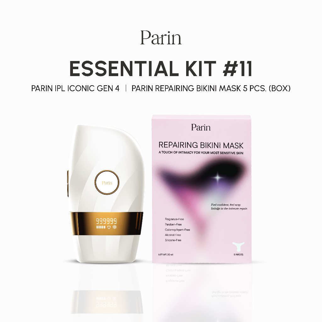 Parin Essential Kit #11 คู่หู DUO ดูแลจุดซ่อนเร้น เครื่องกำจัดขน IPL ICONIC GEN4 & Bikini Mask มาสก์น้องสาว ลดขนคุด