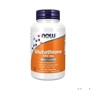 Exp 8/29 NOW Foods Glutathione 500 mg,With Milk Thistle Extr…