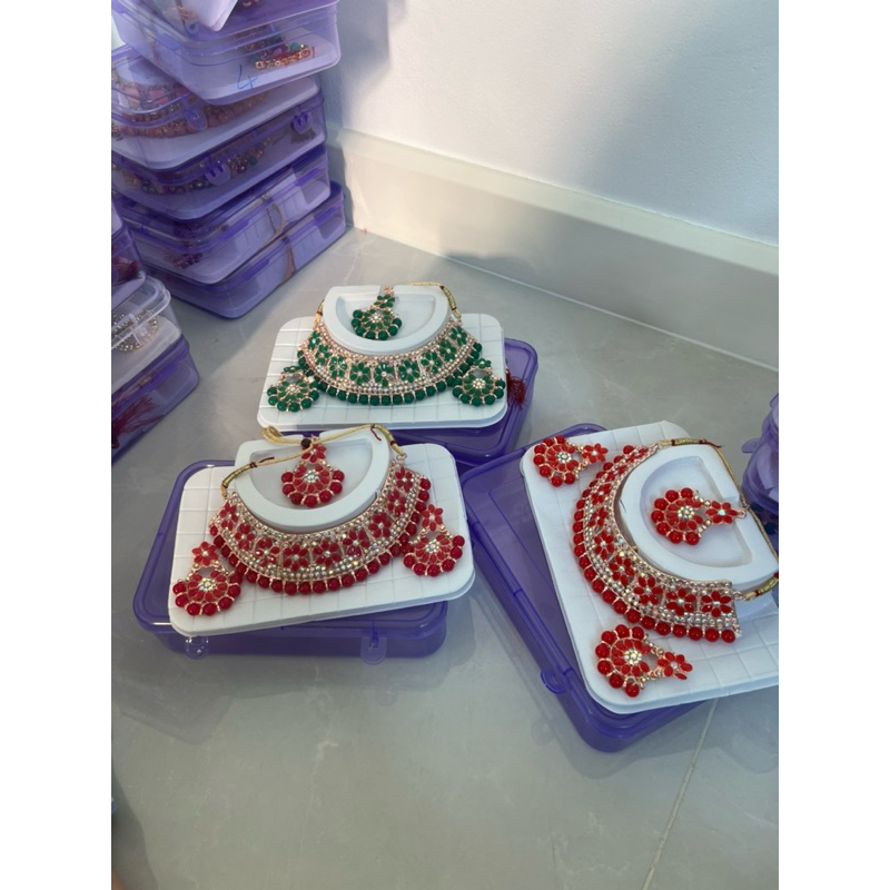 เครื่องประดับอินเดีย 3 ชิ้น Indian jewelry 3 pieces