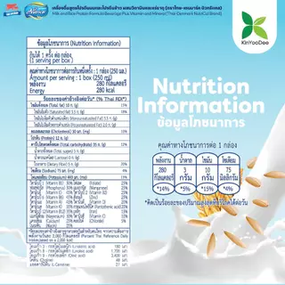 Thai-Denmark Nutrical เครื่องดื่มโปรตีนนมและข้าวกล้อง ให้พลังงานสูงและค่าดัชนีน้ำตาลต่ำ