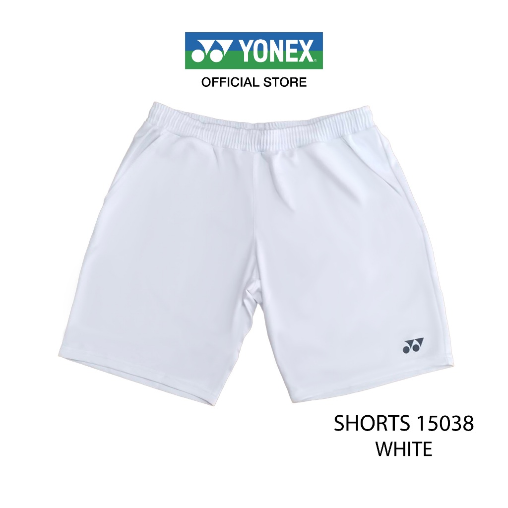 YONEX SHORTS 15038 กางเกงขาสั้น ผ้าโพลีเอสเตอร์ เนื้อสัมผัสนุ่มสบาย แห้งไว พร้อมเชือกผูก เหมาะสำหรับทั้งใส่ออกกำลังกาย