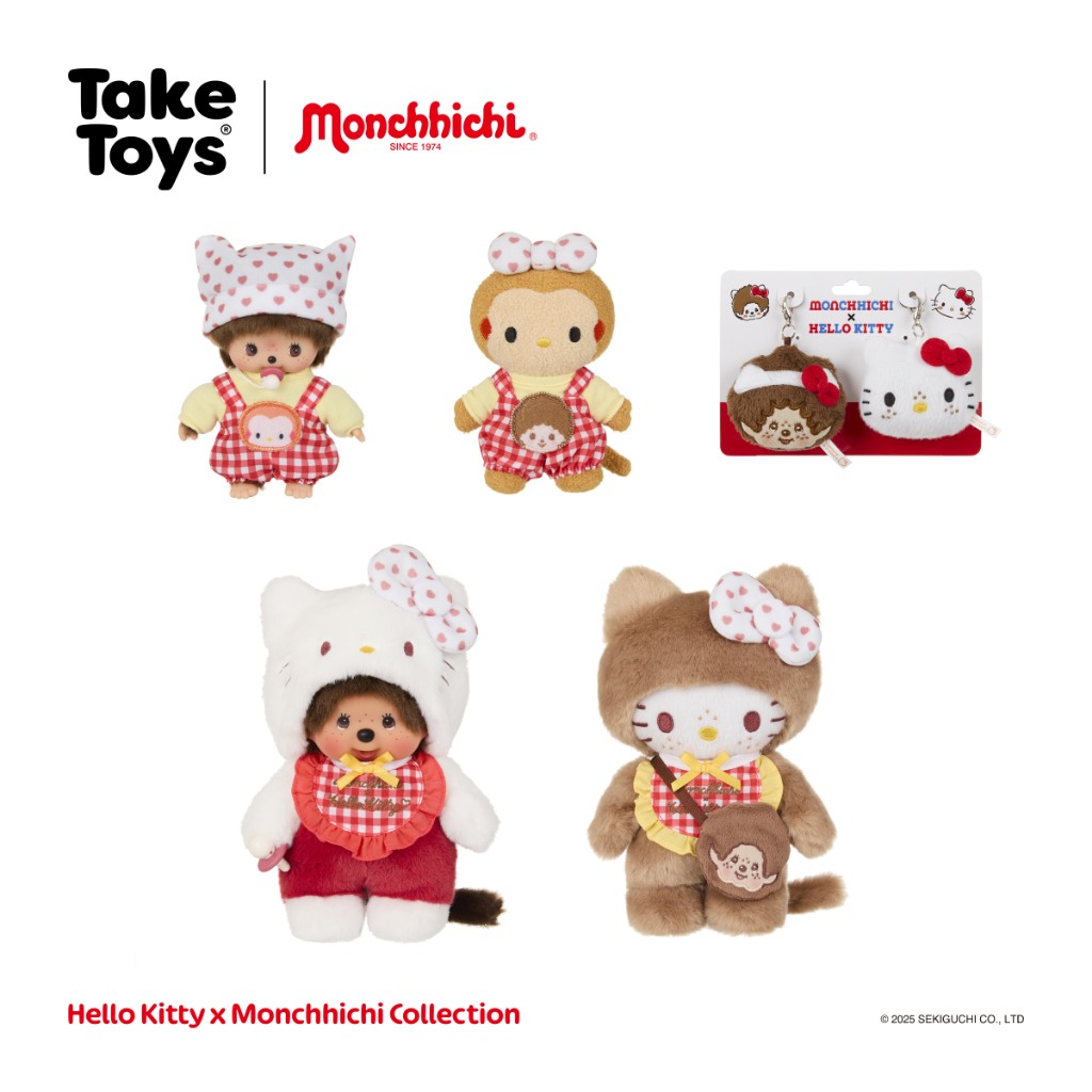 Hello Kitty X Monchhichi - ตุ๊กตามอนชิชิ