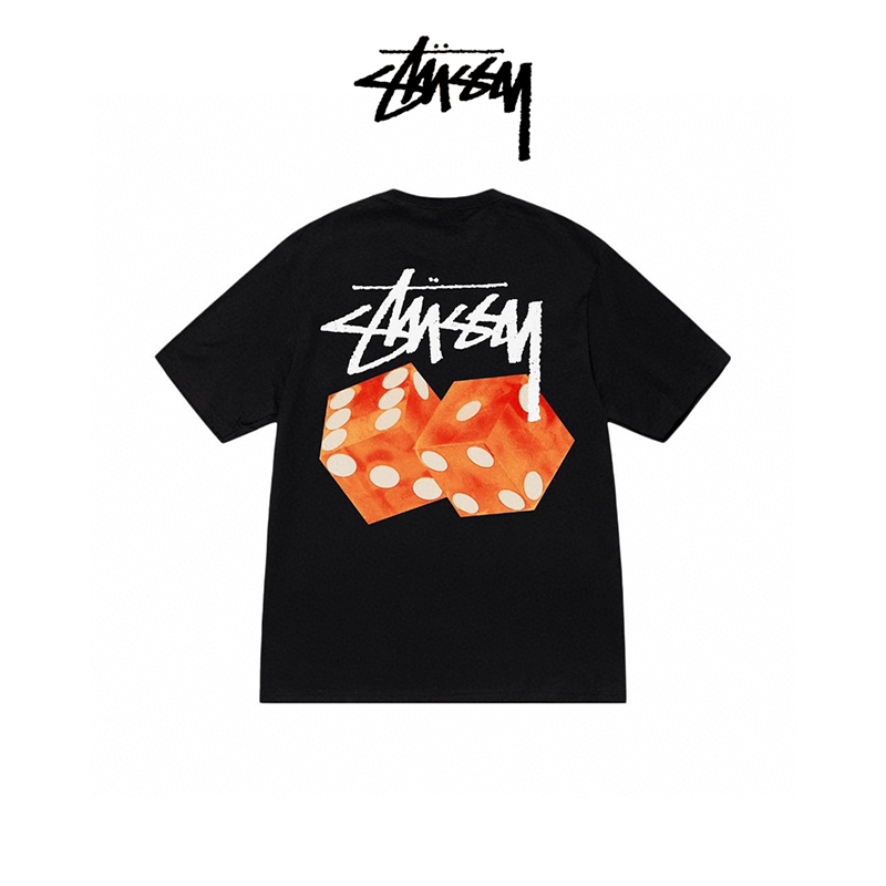 『 Stussy 』✈️พร้อมส่ง/ เสื้อ Stussy Diced Out Tee  พิมพ์ลูกเต๋าแขนสั้น