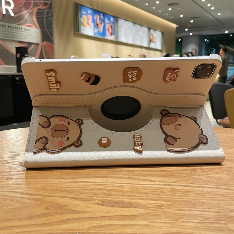 🚀จัดส่งจากกรุงเทพฯ🚀เคสipad Capibara Gen9 Pro11 2024 Air7/6 13 Gen8 Air5น่ารัก เคสไอแพด Gen11 Mini7 - รูปที่ 5