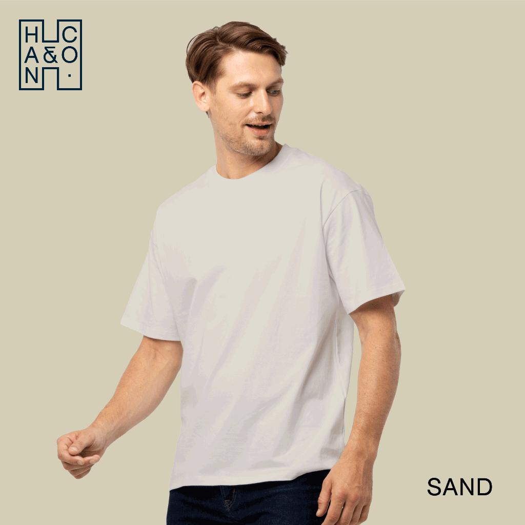 Han&Co. Oversize T-Shirt เสื้อยืดทรงโอเวอร์ไซส์ เสื้อยืดคอกลม ผ้าหนา เนื้อนุ่ม Cotton 100% - รูปที่ 4