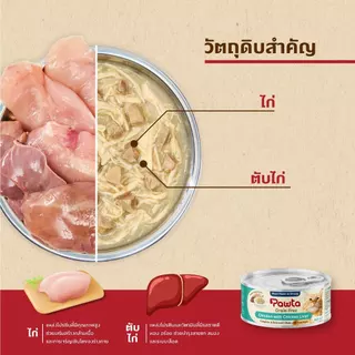 Pawta พอวต้า อาหารแมวชนิดเปียกบรรจุกระป๋อง 70 กรัม
