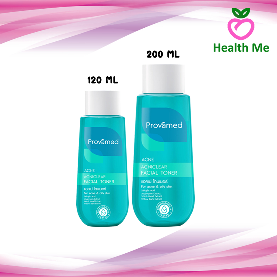 Provamed Acniclear Facial Toner 120ml. /200ml. โปรวาเมด  แอคเน่เคลียร์ เฟเชี่ยล โทนเนอร์ 120 มล. /200 มล.