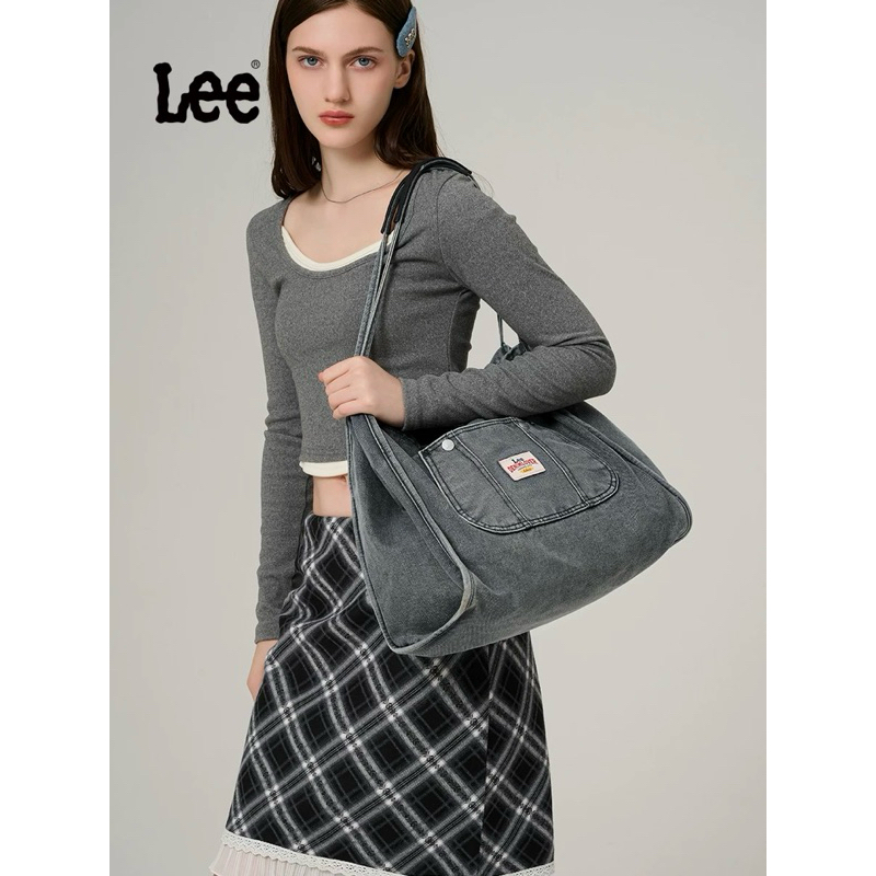 pre-order🧵Lee Tote picnic bag denim/colors กระเป๋าผ้าใบใหญ่ สียีนส์ (ใช้โค้ดลด 15-25%) จากช็อปแท้💯