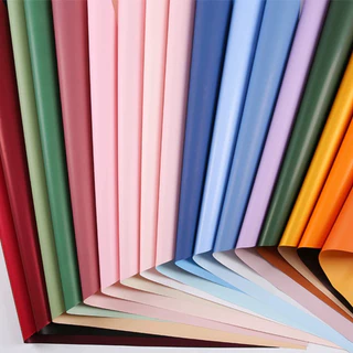 กระดาษห่อช่อดอกไม้ 56x56 ซม.ผลิตภัณฑ์ใหม่ 35x50 ซม กันน้ำ สีพื้น 20แผ่น/แพ็ค กระดาษด้าน กระดาษห่อของขวัญ