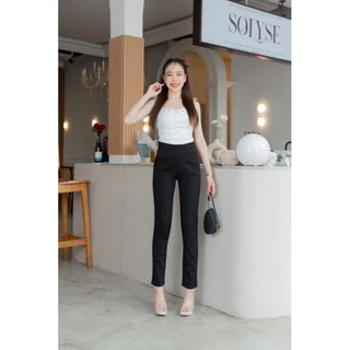 [PA] กางเกงทำ งาน ซิบข้าง ขาเดฟ เอวสูงเก็บพุง ถ้าโรเชฟ ยาว 37- 38 นิ้ว (S -3XL)