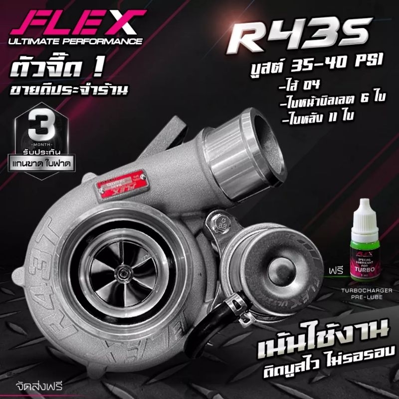 เทอร์โบ 1.9  FLEX R43S ใบหน้า 41 มิล